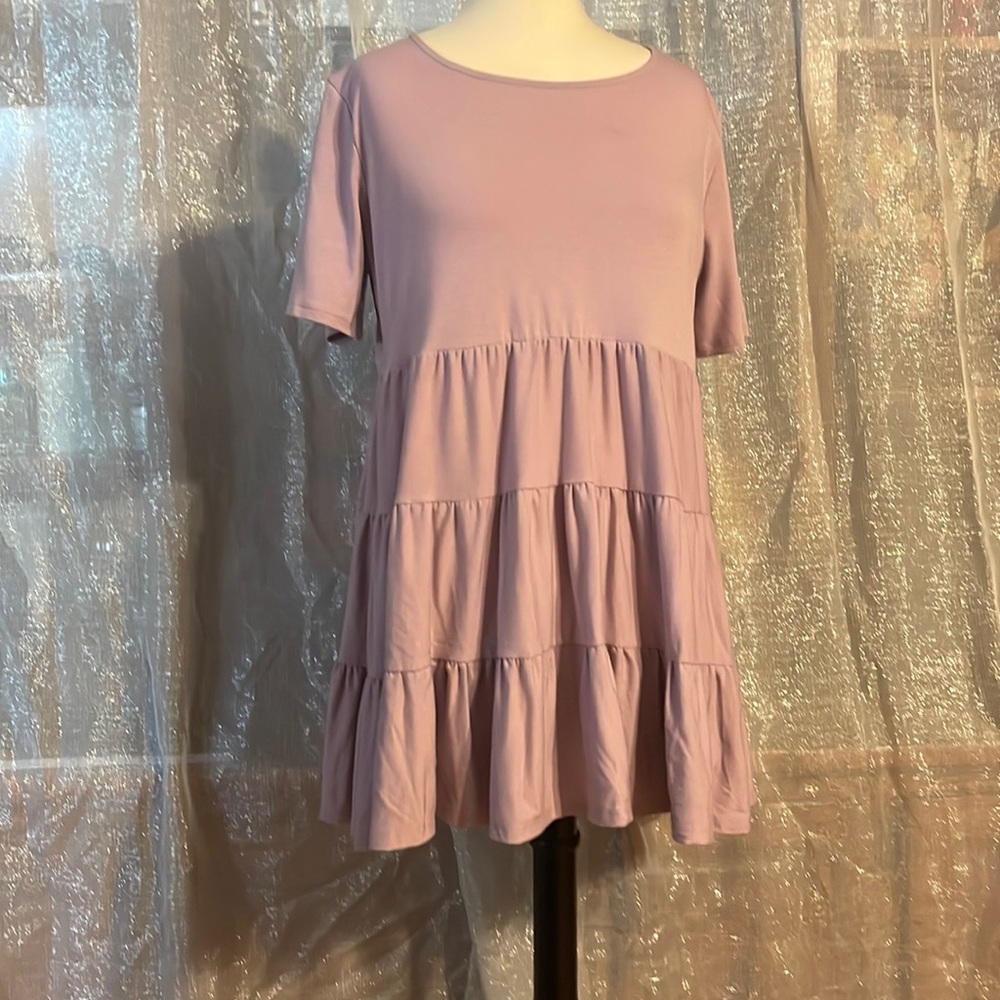 Extremely soft ruffled tunic dress